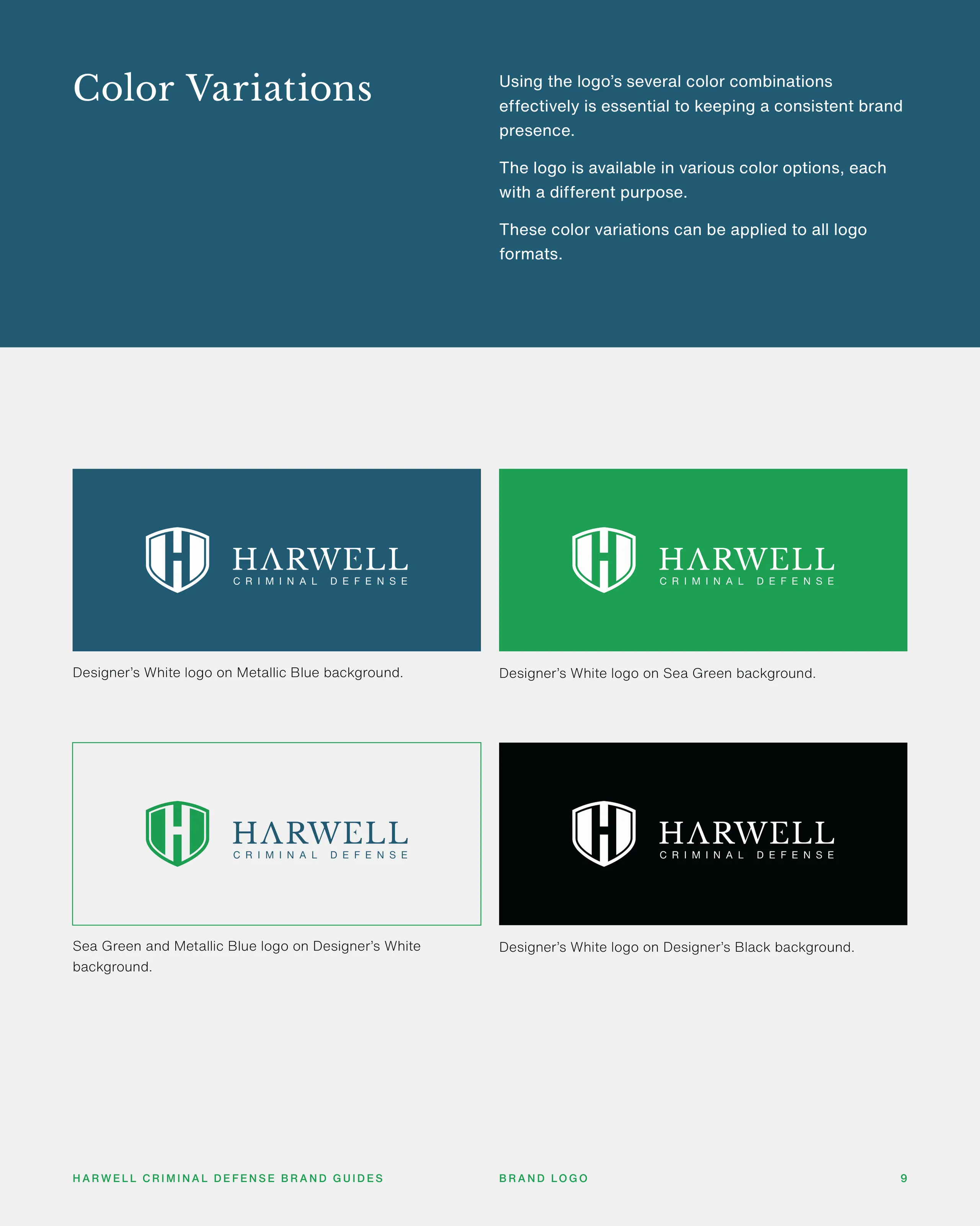 Harwell Criminal Defense brand identity 8
